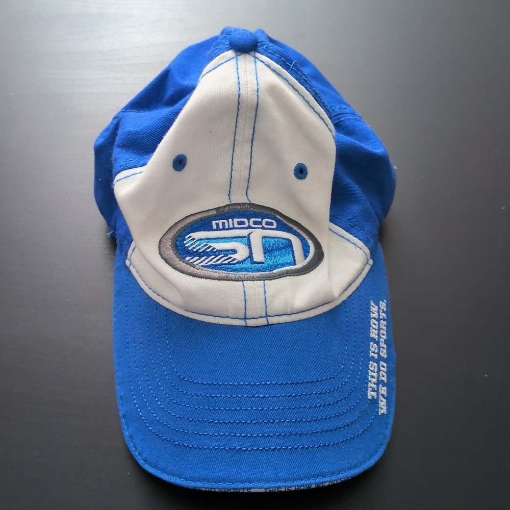 Midco SN "This Is How We Do Sports" Baseball Hat Strapback Blue OSFM